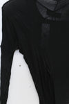 Marc le bihan shoulder lace long -sleeved dress 2864 black